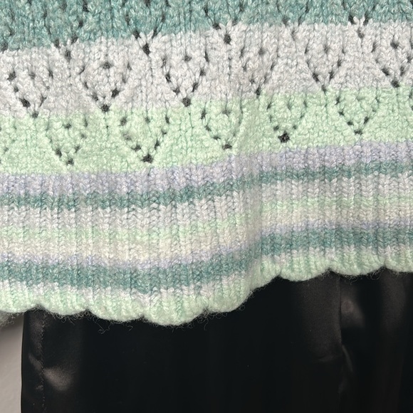 LoveShackFancy Striped V-Neck Sweater Size: S - Picture 8 of 10